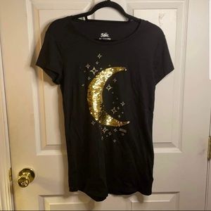 Justice Sequin Moon Shirt Size 20